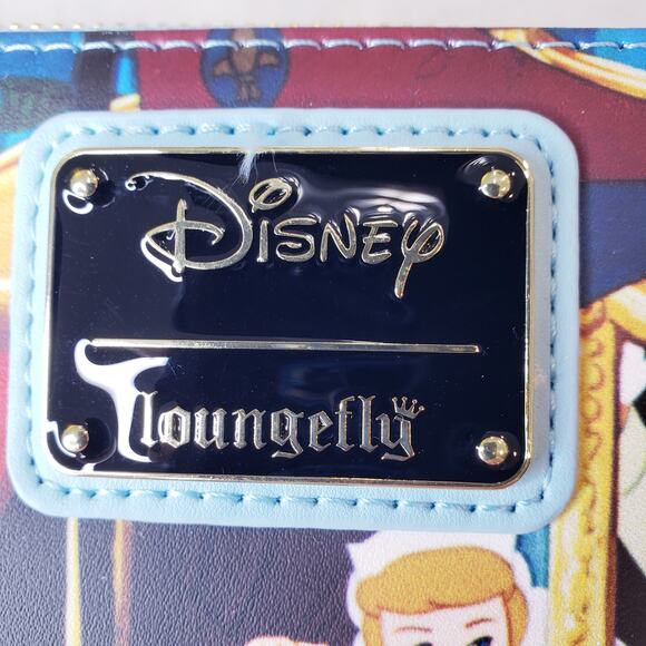 NWT LOUNGEFLY X DISNEY Cinderella Princess Scene Zip Around Wallet - Picture 5 of 12